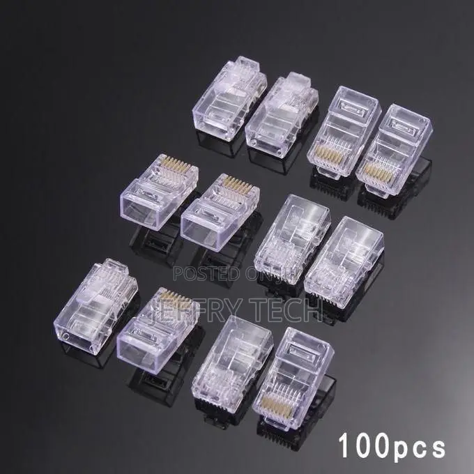 100pcs RJ45 CAT5 Cat5e Connector