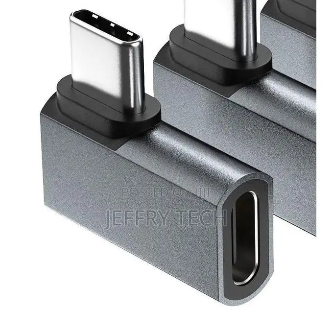 USB C Right Angle Adapter, 100W 20Gbps 4K Video