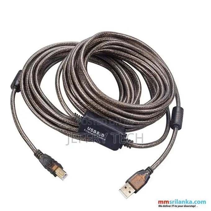 USB Printer 10m Cable With Amplifier