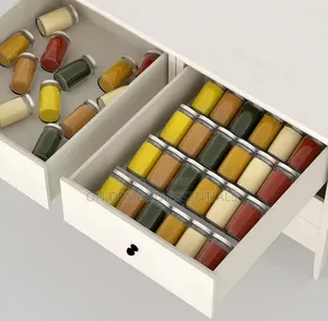 Acrylic Spice Rack Organizer 4pc Set Clear