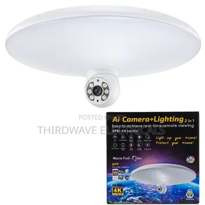 K07 WiFi AI Camera With Lighting 2-in-1 Ceiling Light