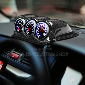 Universal Dashboard Mount Greddy Meters Holder Carbon Fiber Finish