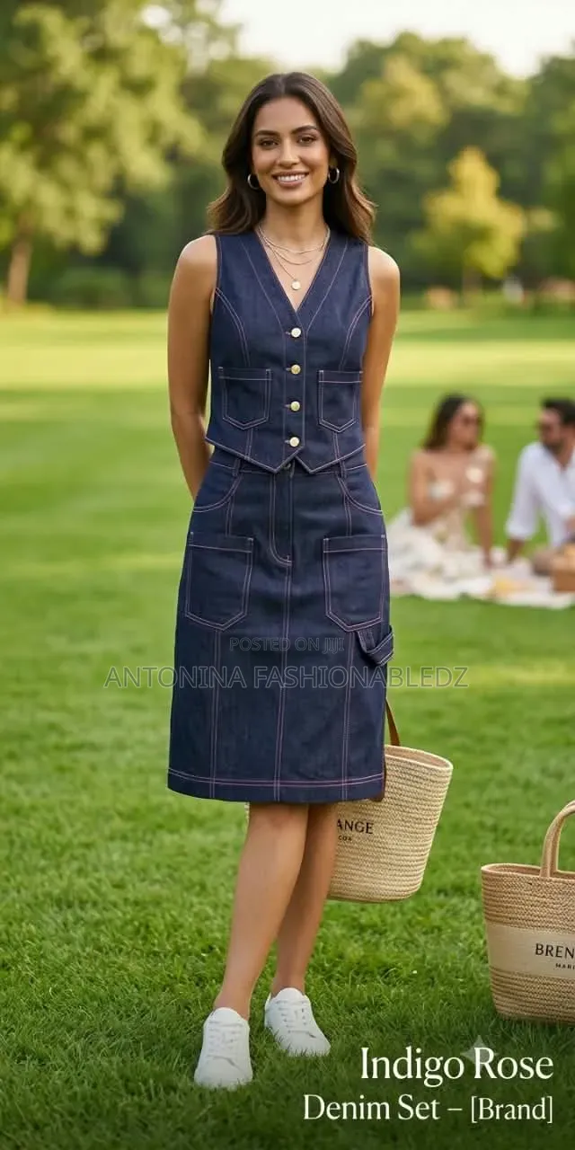 Ladies Cute Denim Set