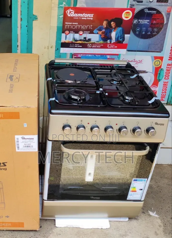 Ramtons Cooker 3G+1E 60x60 (RC807, Black)