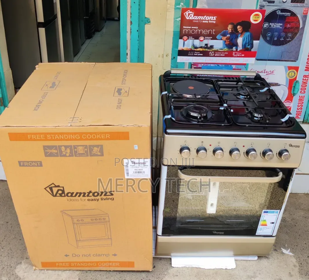 Ramtons Cooker 3G+1E 60x60 (RC807, Black)