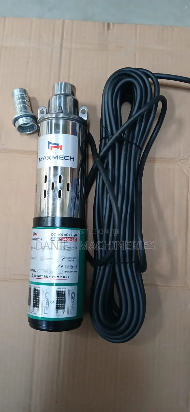Maxmech Dc Solar Submersible Pump 250w 24v 45m