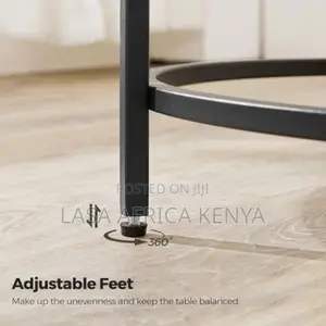 Black Round Side Table