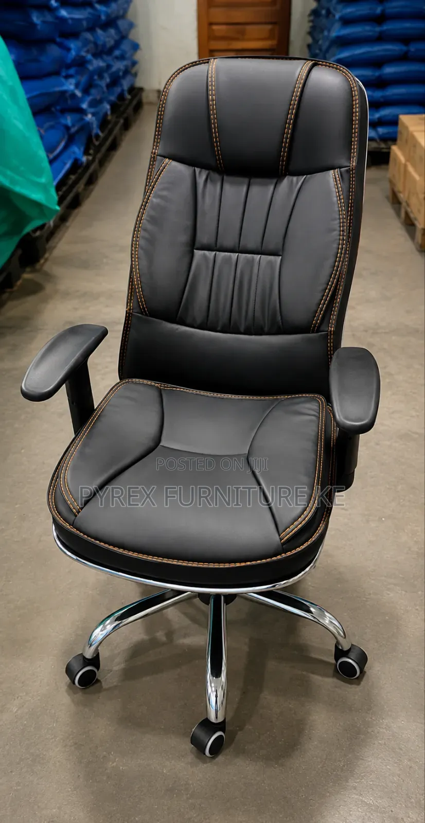 Black Leather Office Chair
