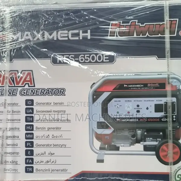 Maxmech Petrol Generator 6.3kva RFS-6500e