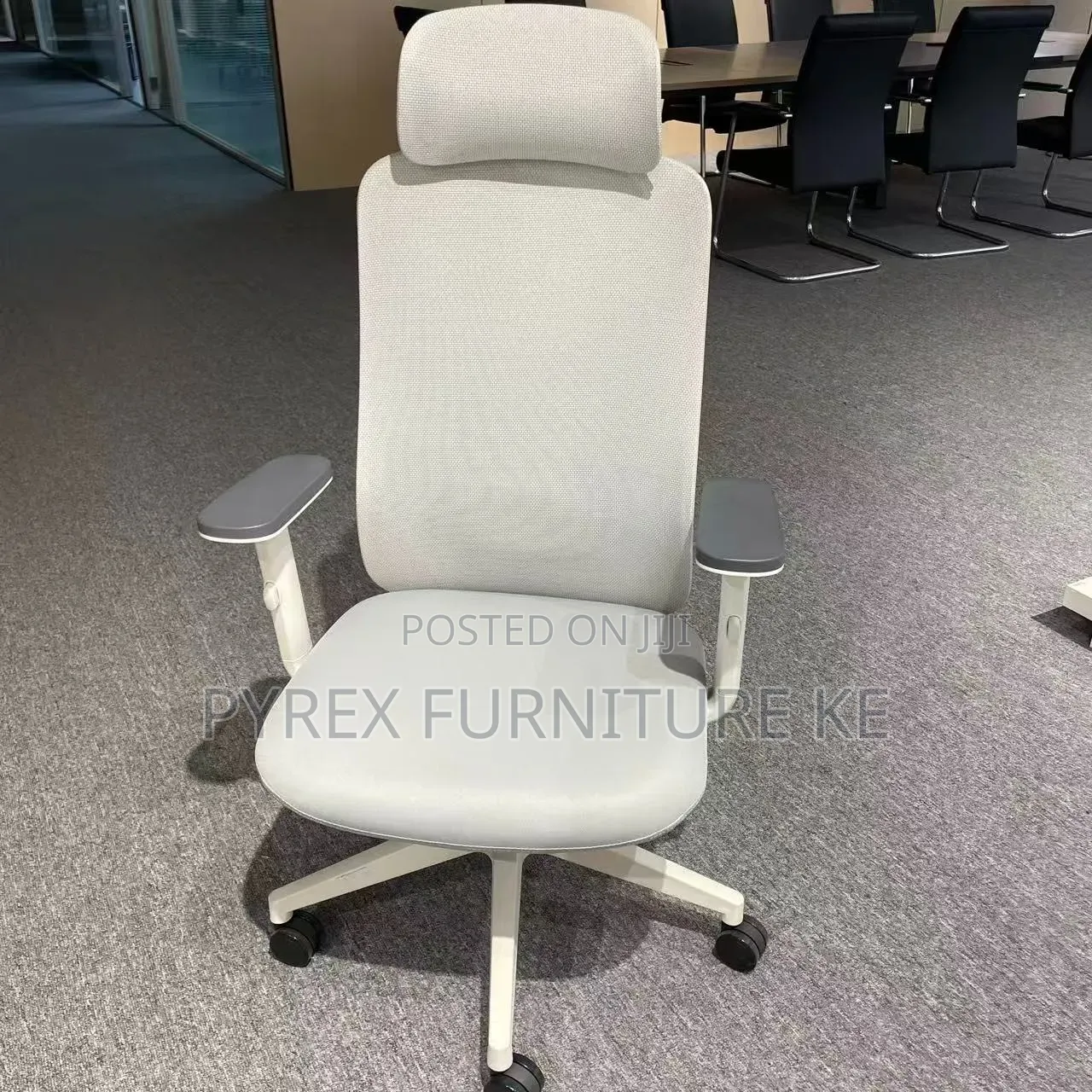 High Back Mesh Office Chair With Adjustable Arms