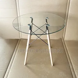 Glass Top Cafe Table