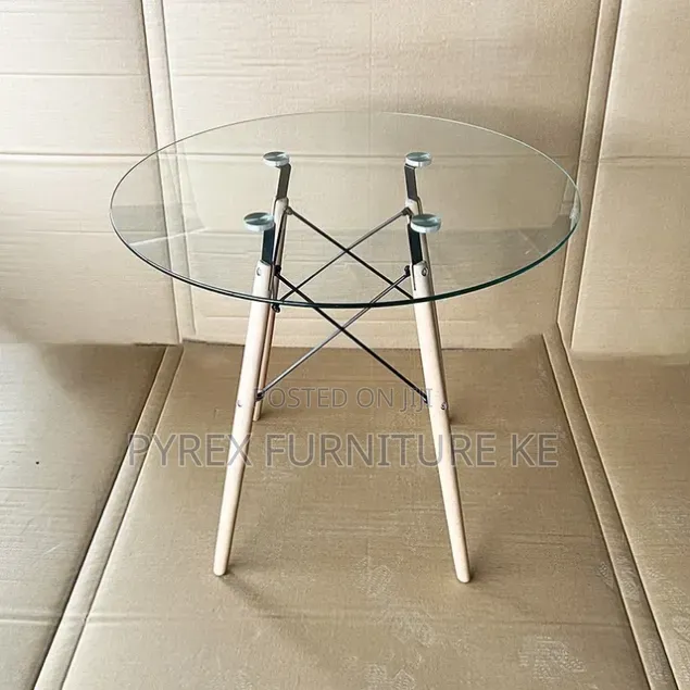 Glass Top Cafe Table