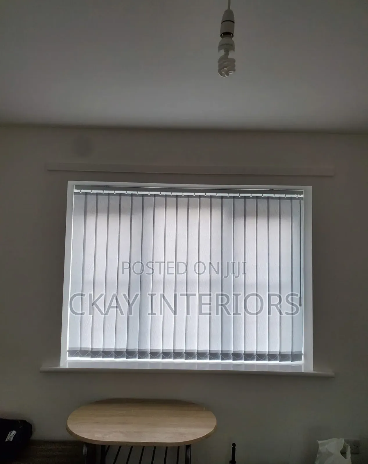 Windows Refined Finish With Vertical Blind Designed for Modern Living