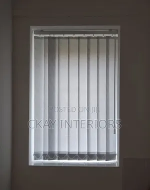 Windows Refined Finish With Vertical Blind Designed for Modern Living