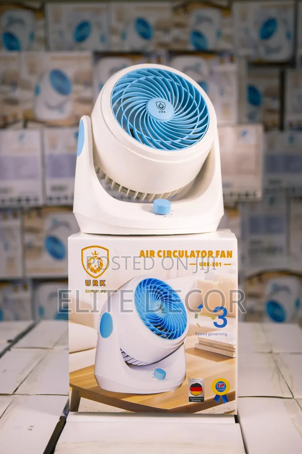 URK-X01 12” Air Circulator Fan.