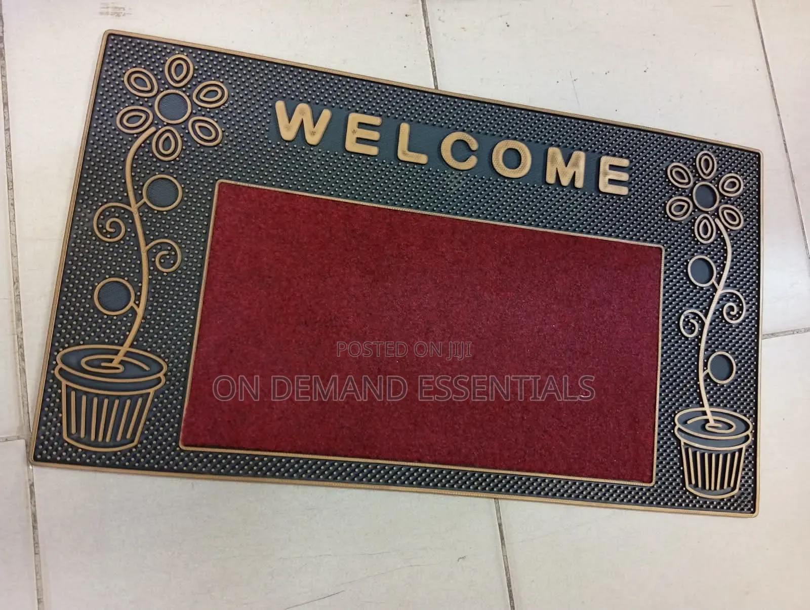 Welcome Heavy Rubber Mats 
Size *40*70* CM
