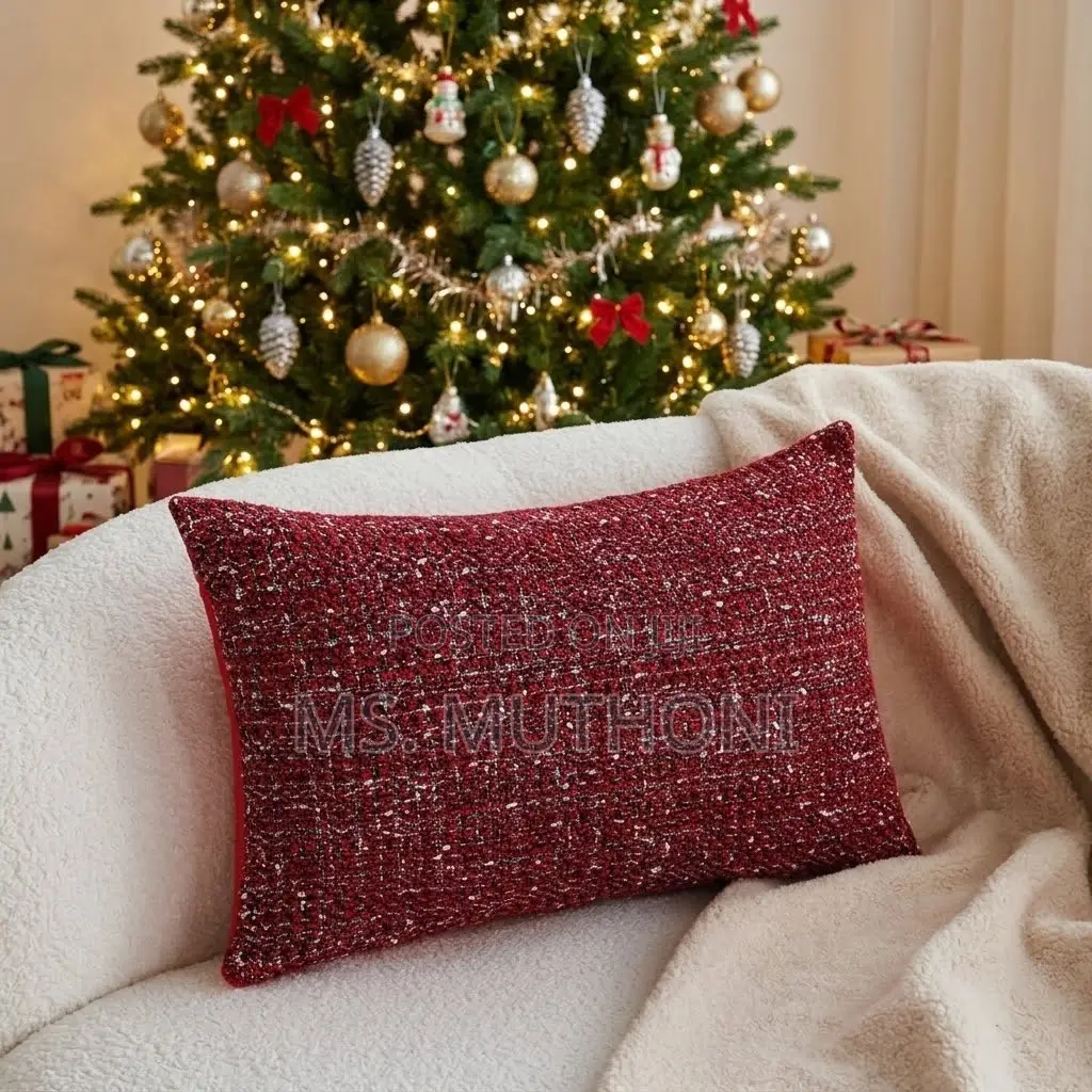  Modern Simple Red Festive Cushion Cover