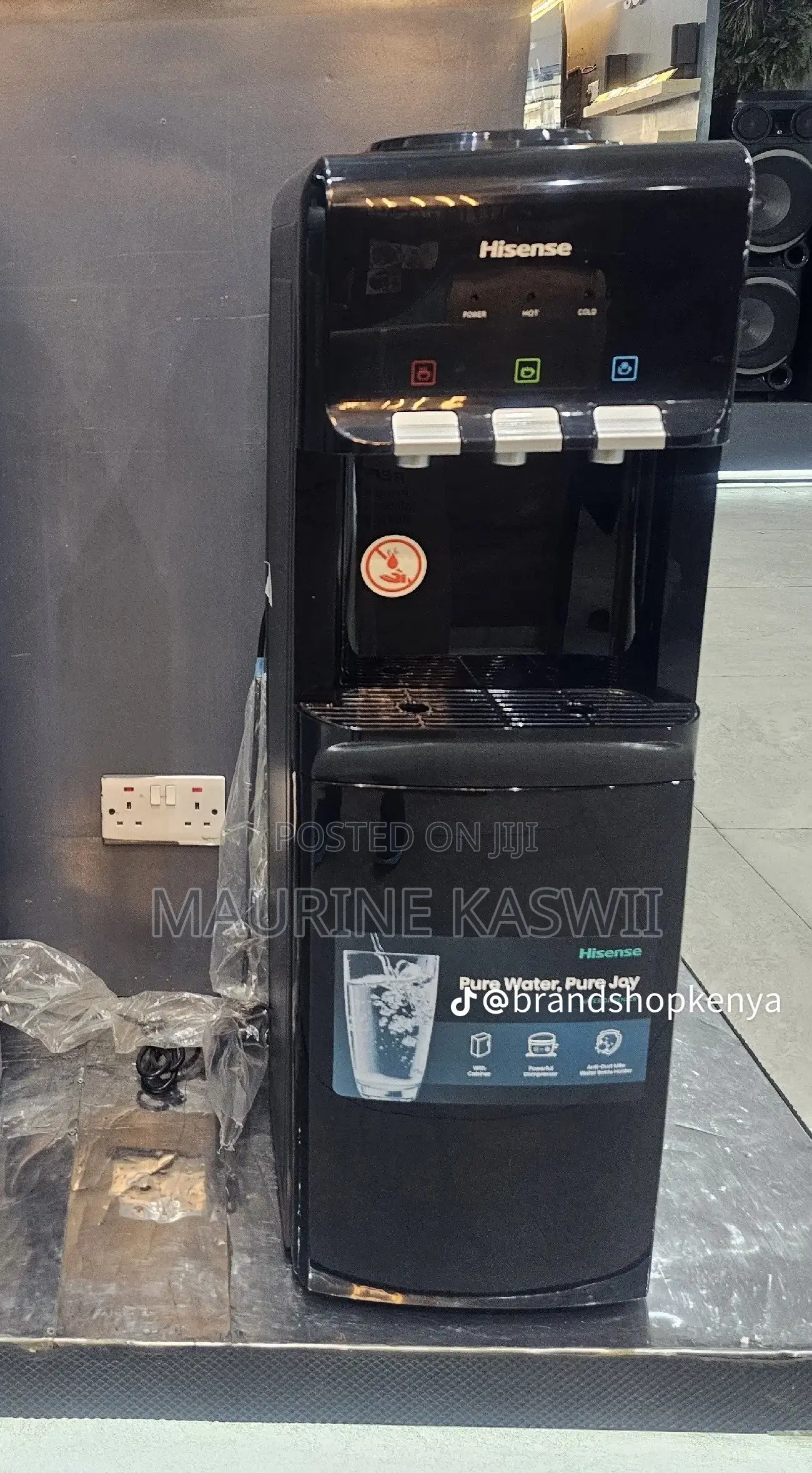 Hisense Black Water Dispenser H96wdb3s1 With Child Lock