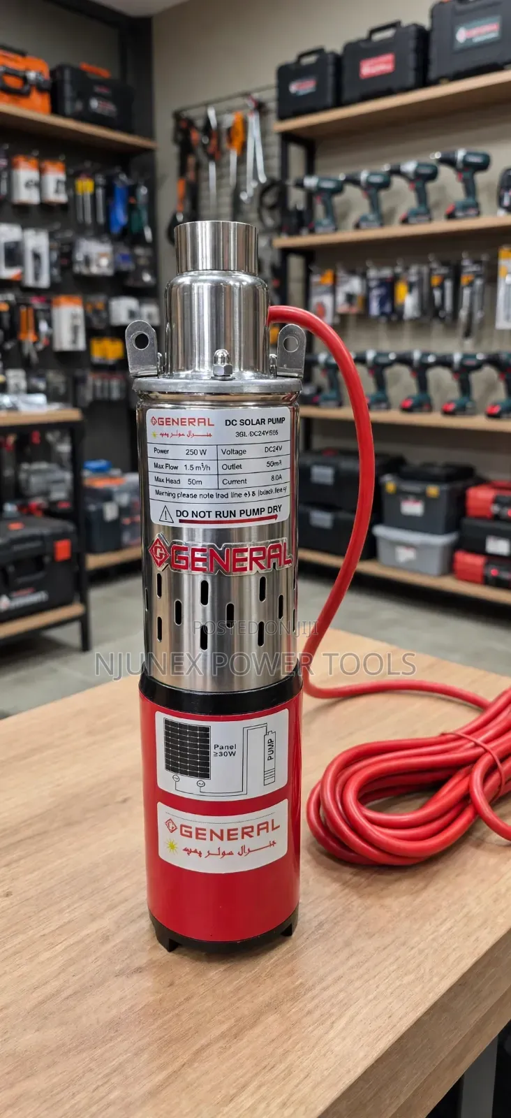 General DC Solar Submersible Water Pump (Model: 3gl-Dc24v/S55).