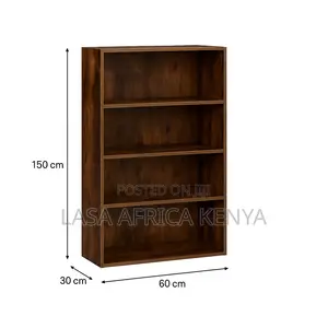 Lazava Rustic Wooden Bookshelf - Display Stor.