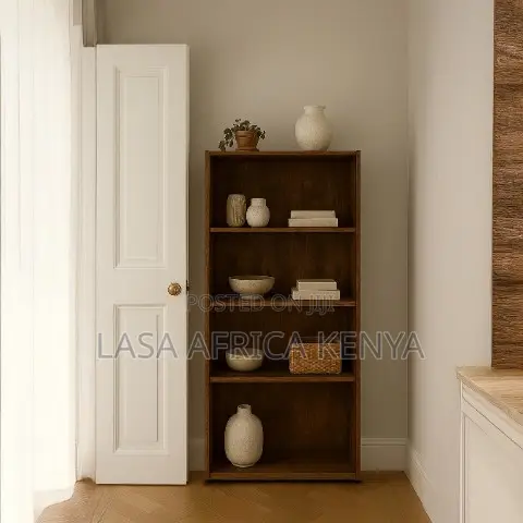 Lazava Rustic Wooden Bookshelf - Display Stor.