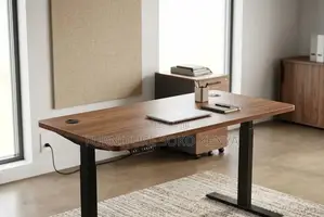 Adjustable Desk | 1400MM Brown Top Electric Standing Table