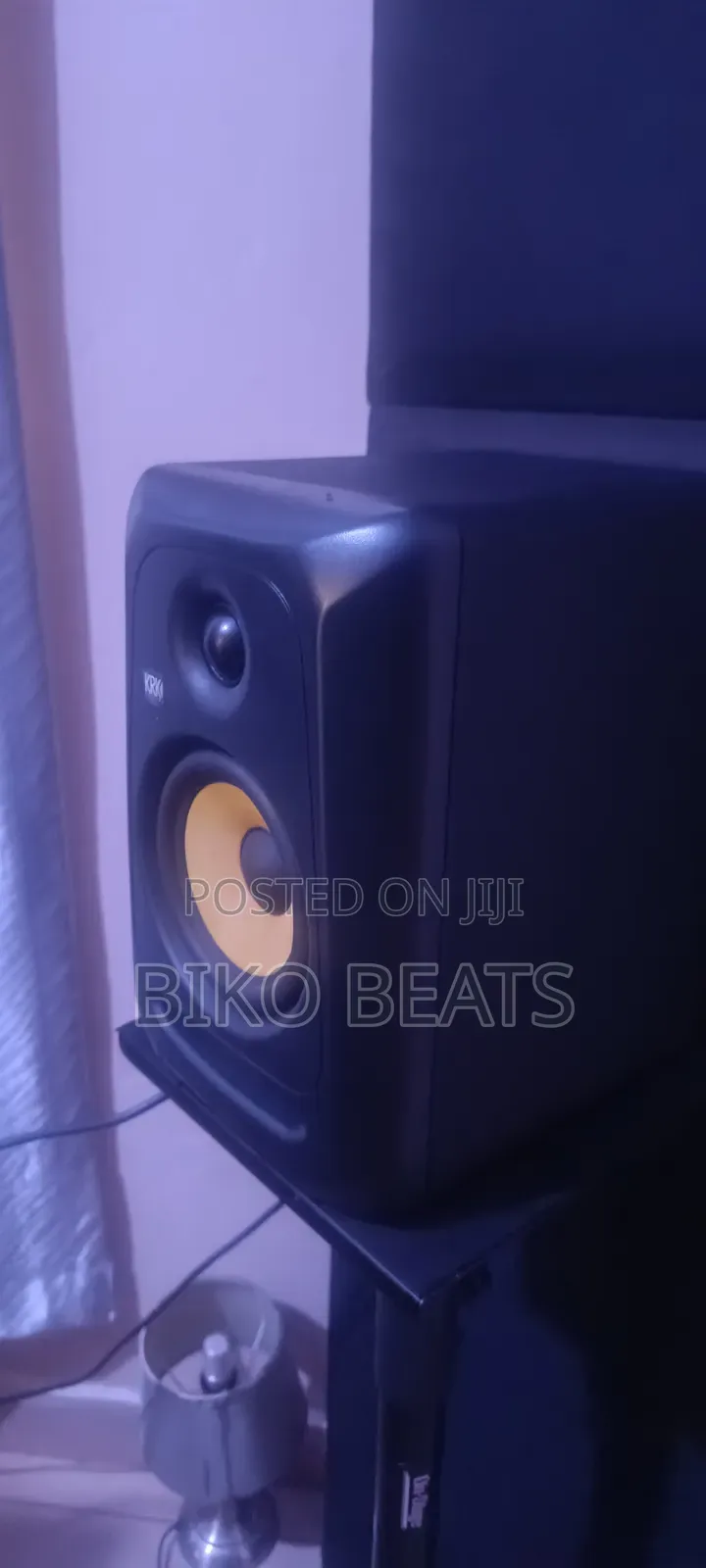 Condenser Mic, KRK Studio Monitors, Interface, Midi Keyboard