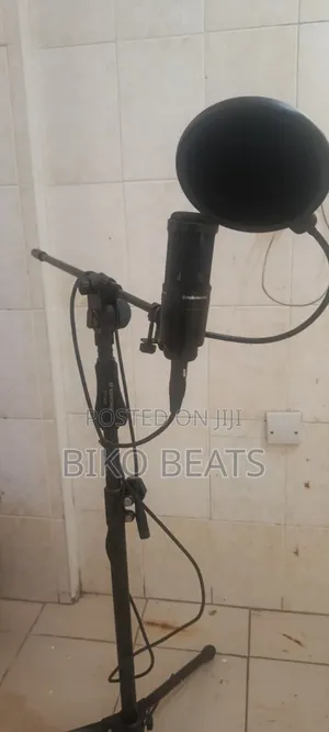 Condenser Mic, KRK Studio Monitors, Interface, Midi Keyboard