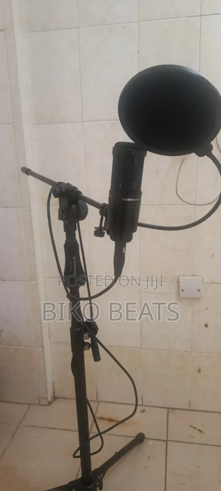 Condenser Mic, KRK Studio Monitors, Interface, Midi Keyboard