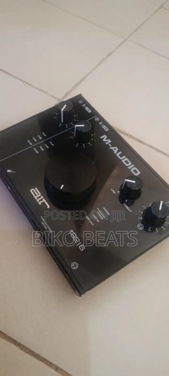 Condenser Mic, KRK Studio Monitors, Interface, Midi Keyboard