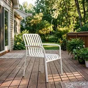 Garden Chair; Stackable Plastic Outdoor Chair