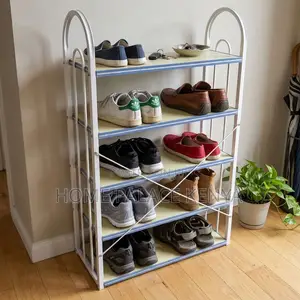 Storage Rack; 5-Tier Metal Frame Open Storage Rack