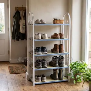 Storage Rack; 5-Tier Metal Frame Open Storage Rack