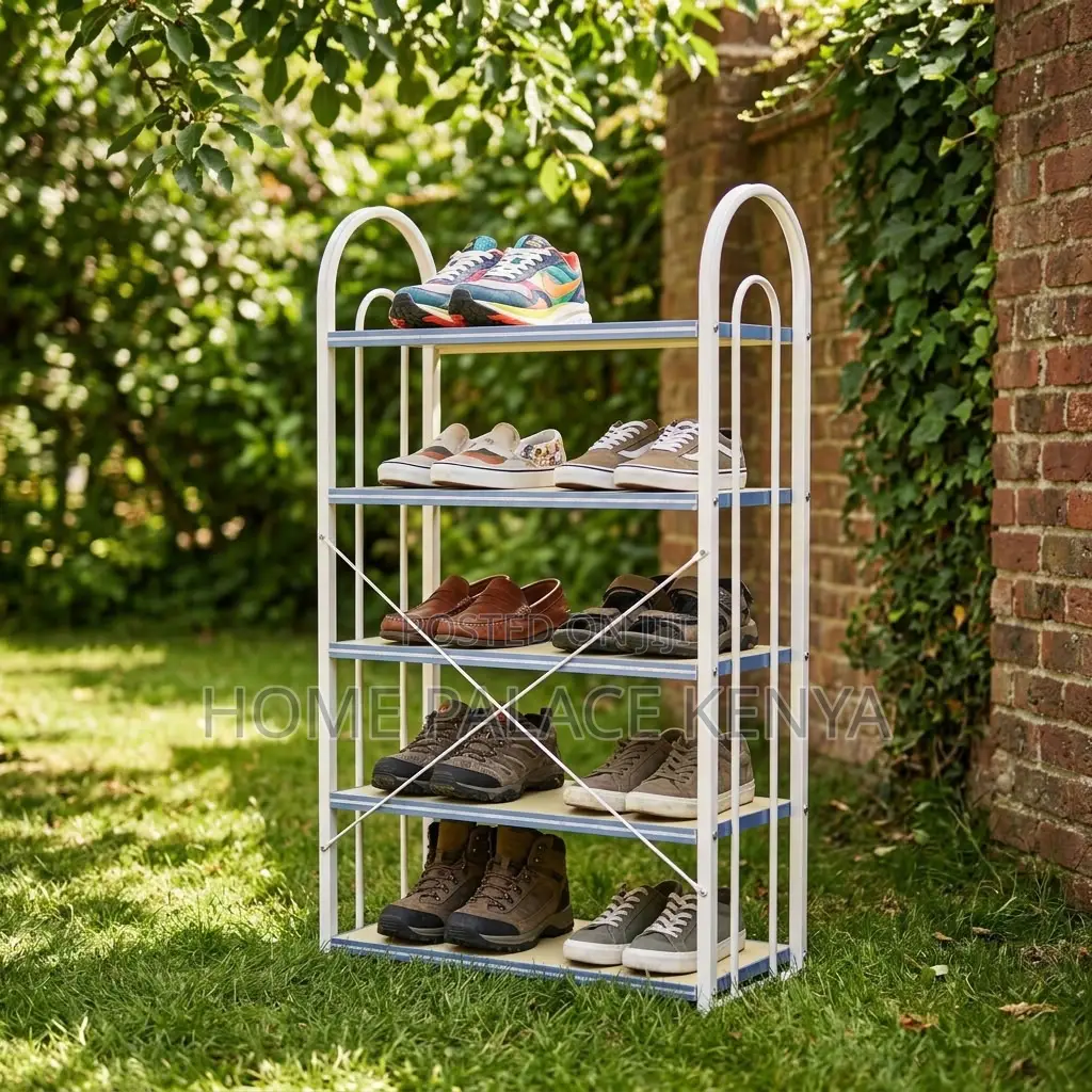 Storage Rack; 5-Tier Metal Frame Open Storage Rack