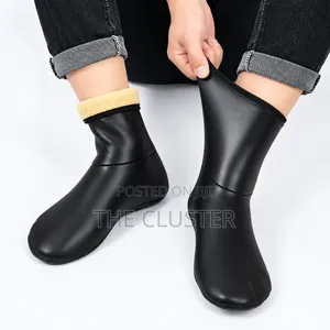 *Winter Warm Leather Thermal Soft Anti-Slip Indoor Unisex Socks