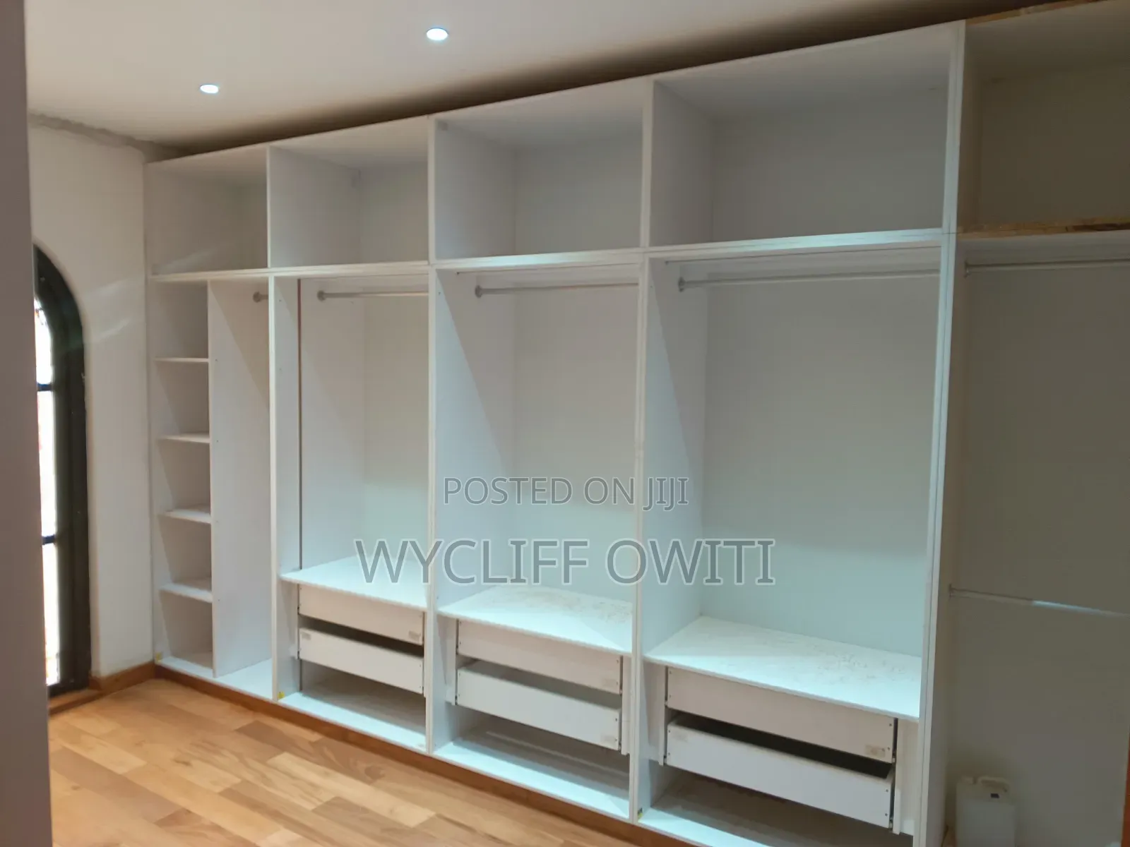 Kitchen Cabinets ,Stairs,wooden Floor and Waldrops