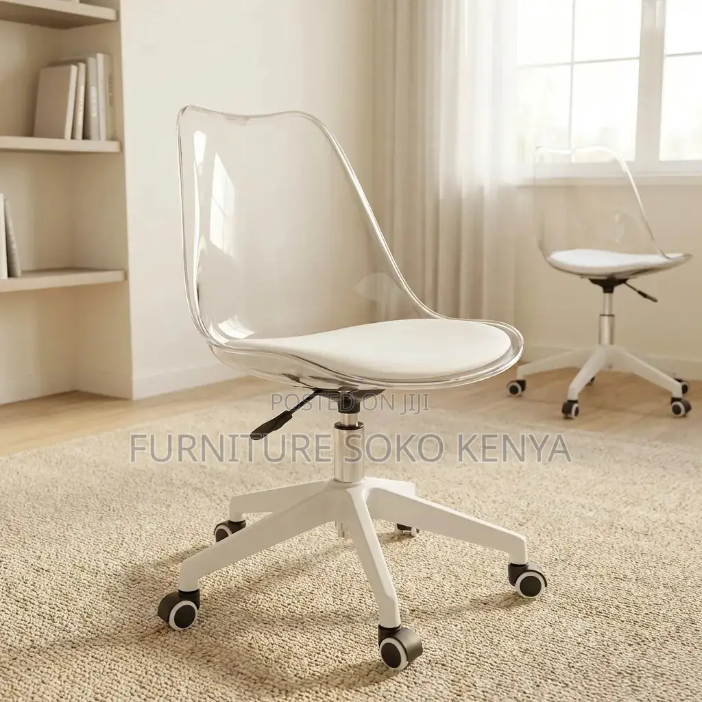 Home Chairs | Clear Acrylic Swivel Adjustable Chairs