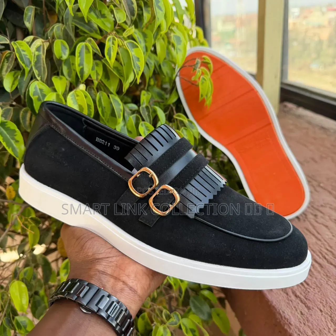 Santoni Suede Loafers