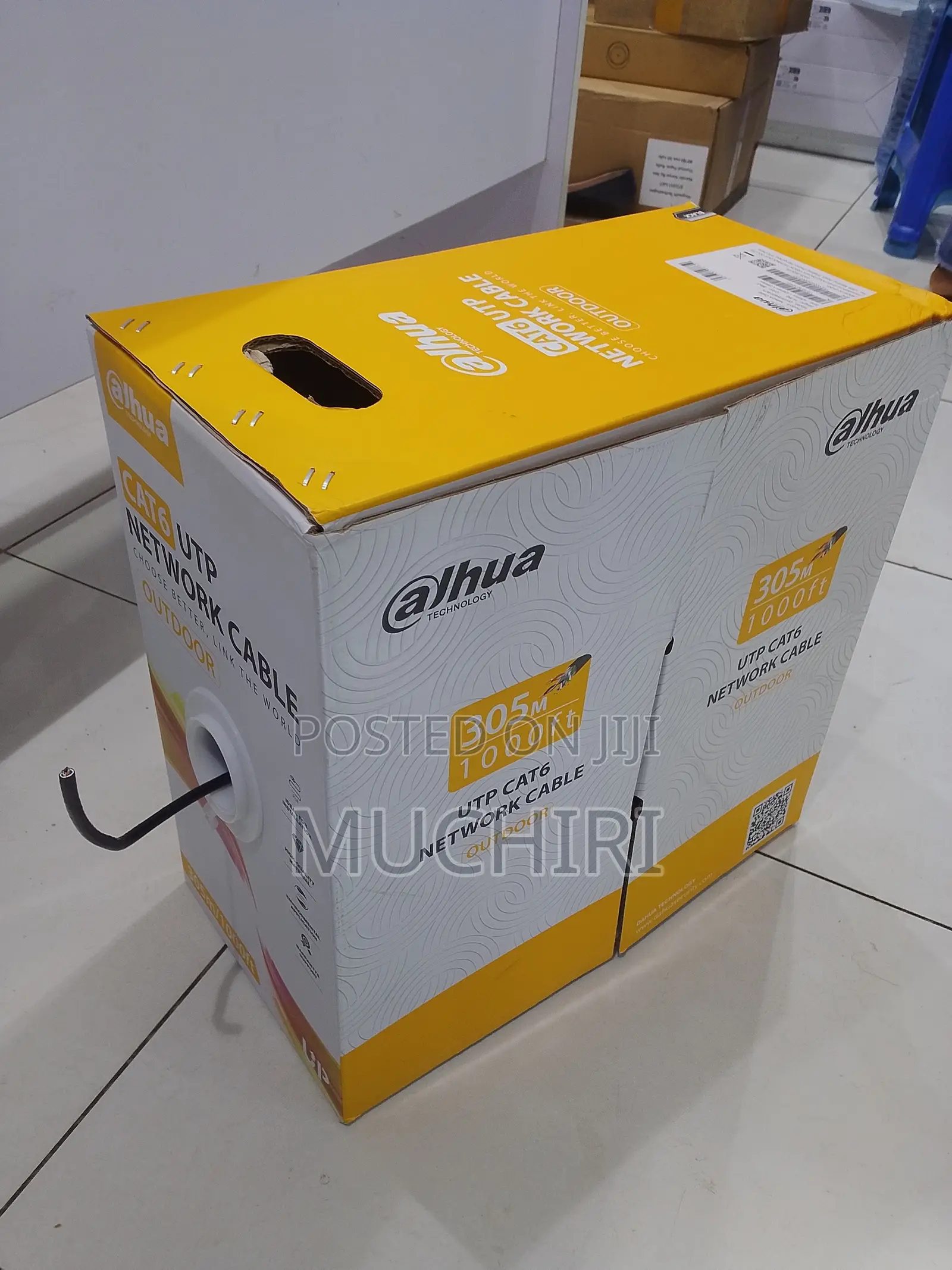 Dahua CAT 6 Ethernet Cable for Outdoor Use