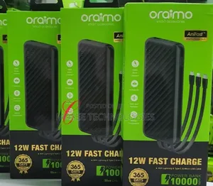 Oraimo OPB-P5101 – 10,000mAh Fast-Charging Power Bank