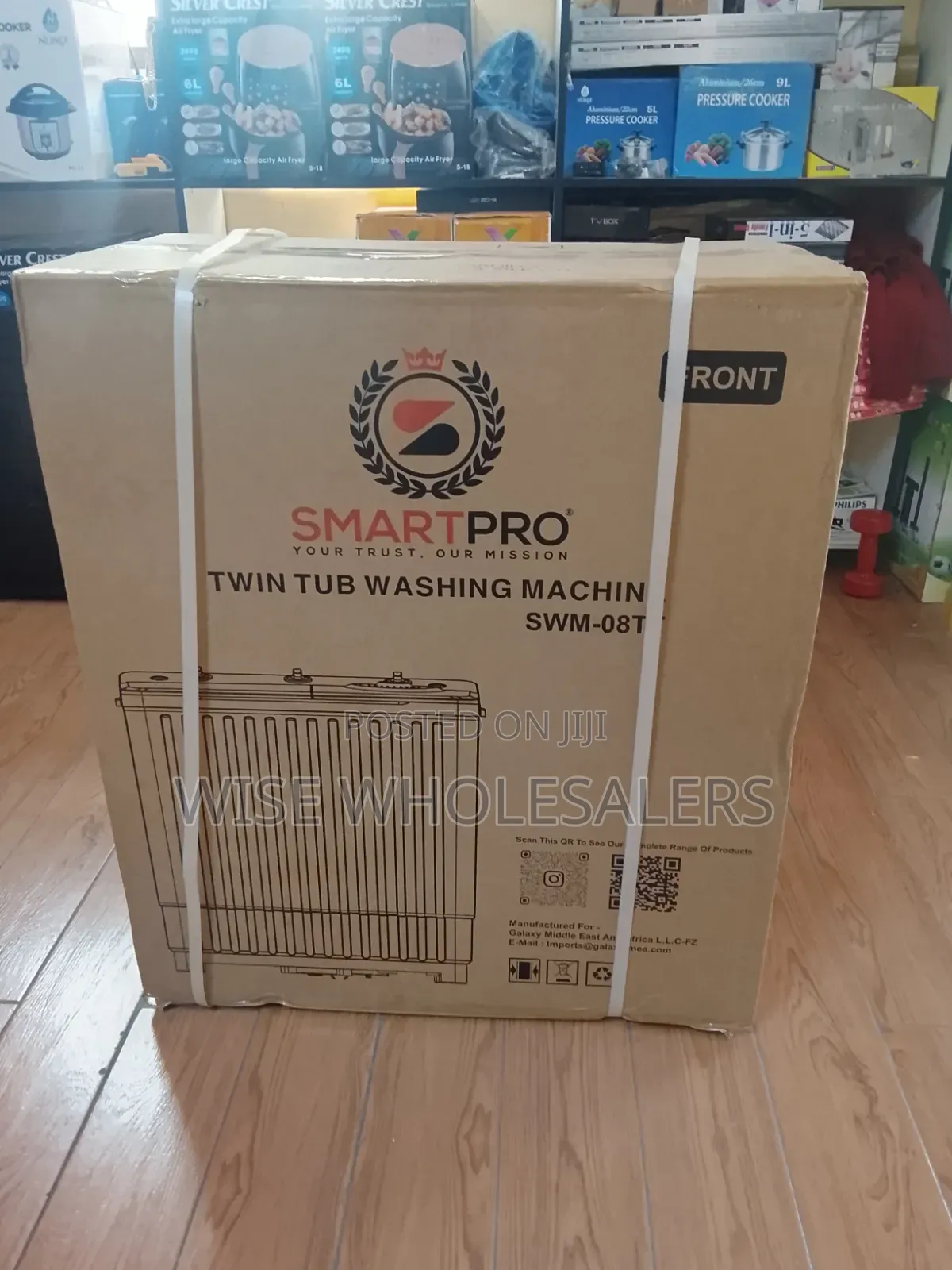 SmartPro 8kg Twin Tub Semi-Automatic Washing Machine – SWM-08T