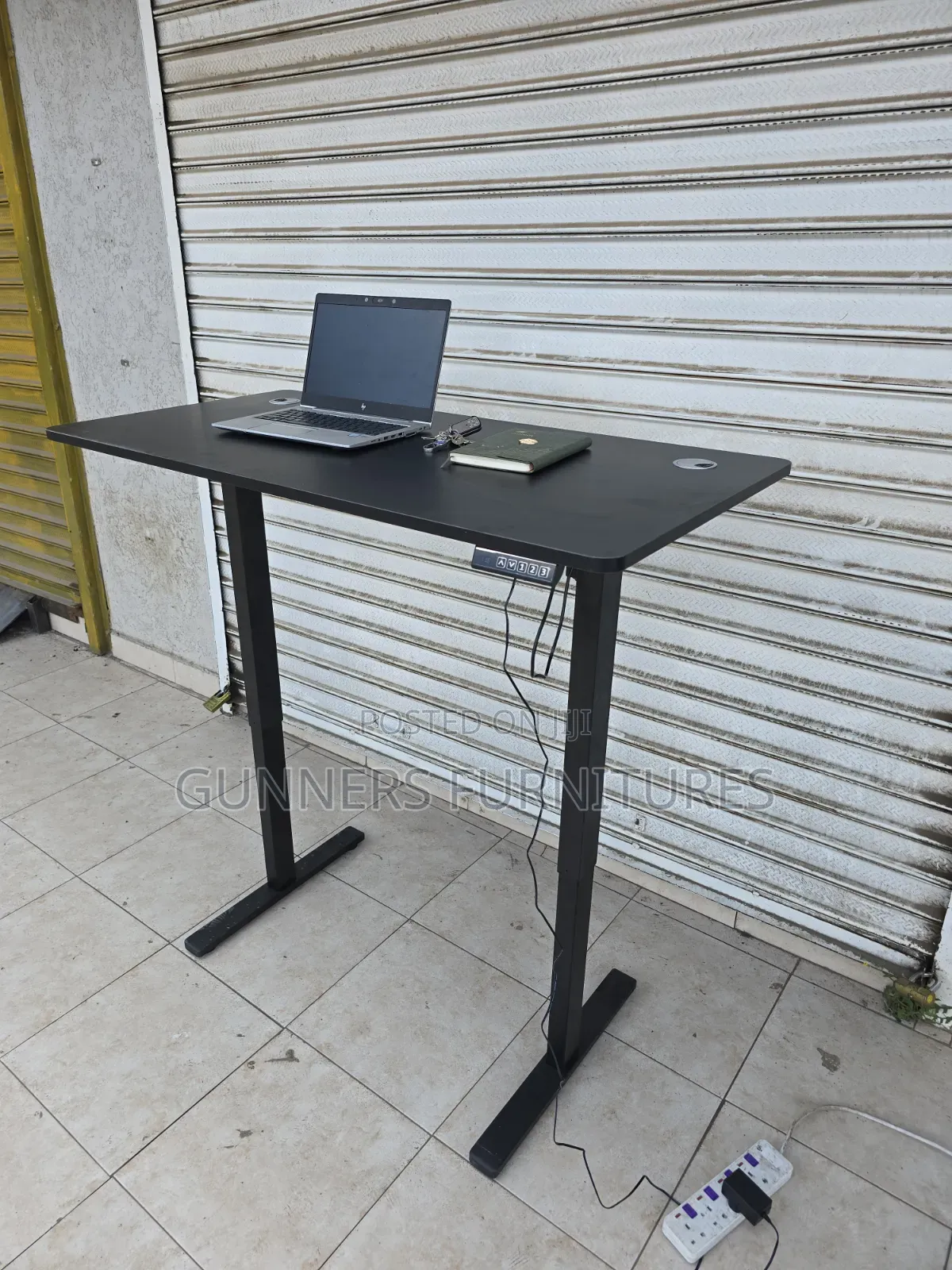 Black Electric Adjustable Height Desk
