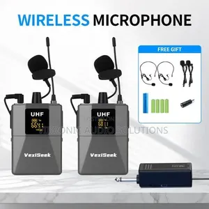 vexiSeek Professional UHF Wireless Microphone System With Hea