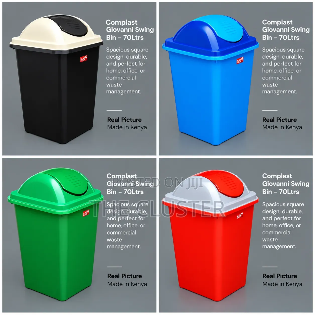 Complast Giovanni Swing Bin – 70ltrs