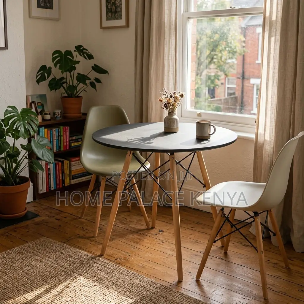 Table; Round MDF Top Dining Table