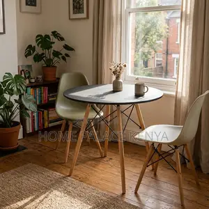 Table; Round MDF Top Dining Table