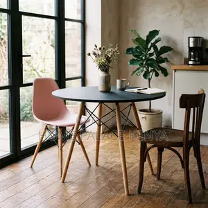 Table; Round MDF Top Dining Table