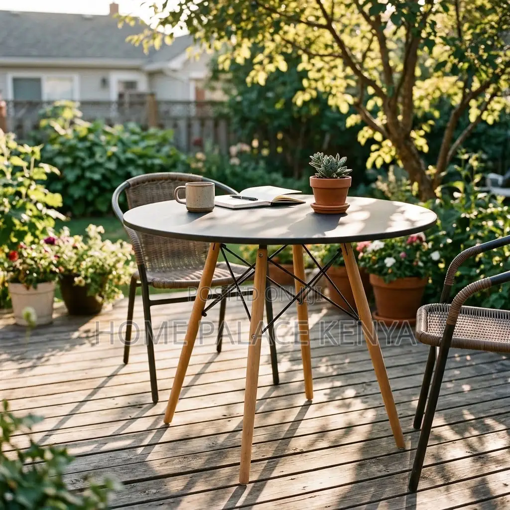 Table; Round MDF Top Dining Table