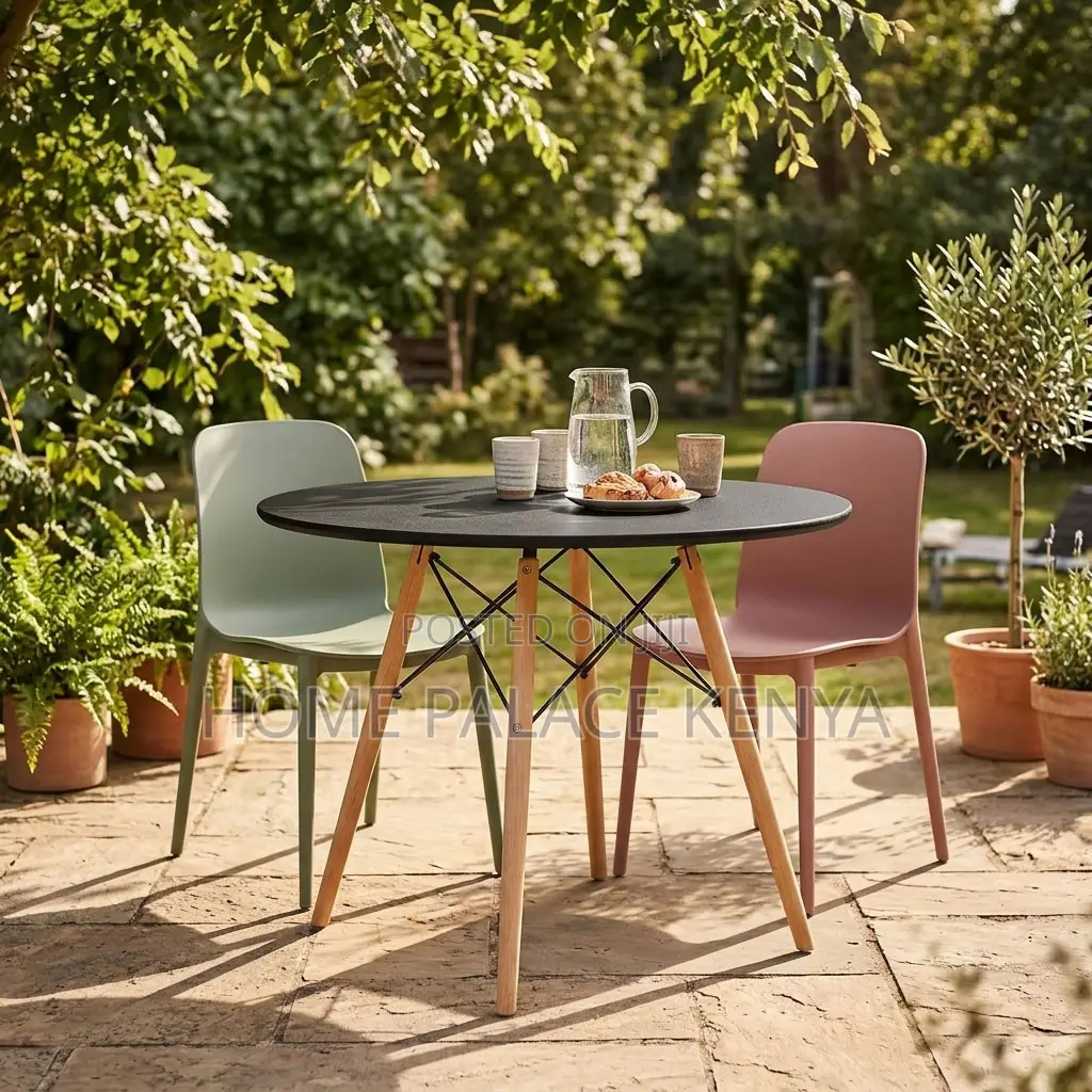 Table; Round MDF Top Dining Table