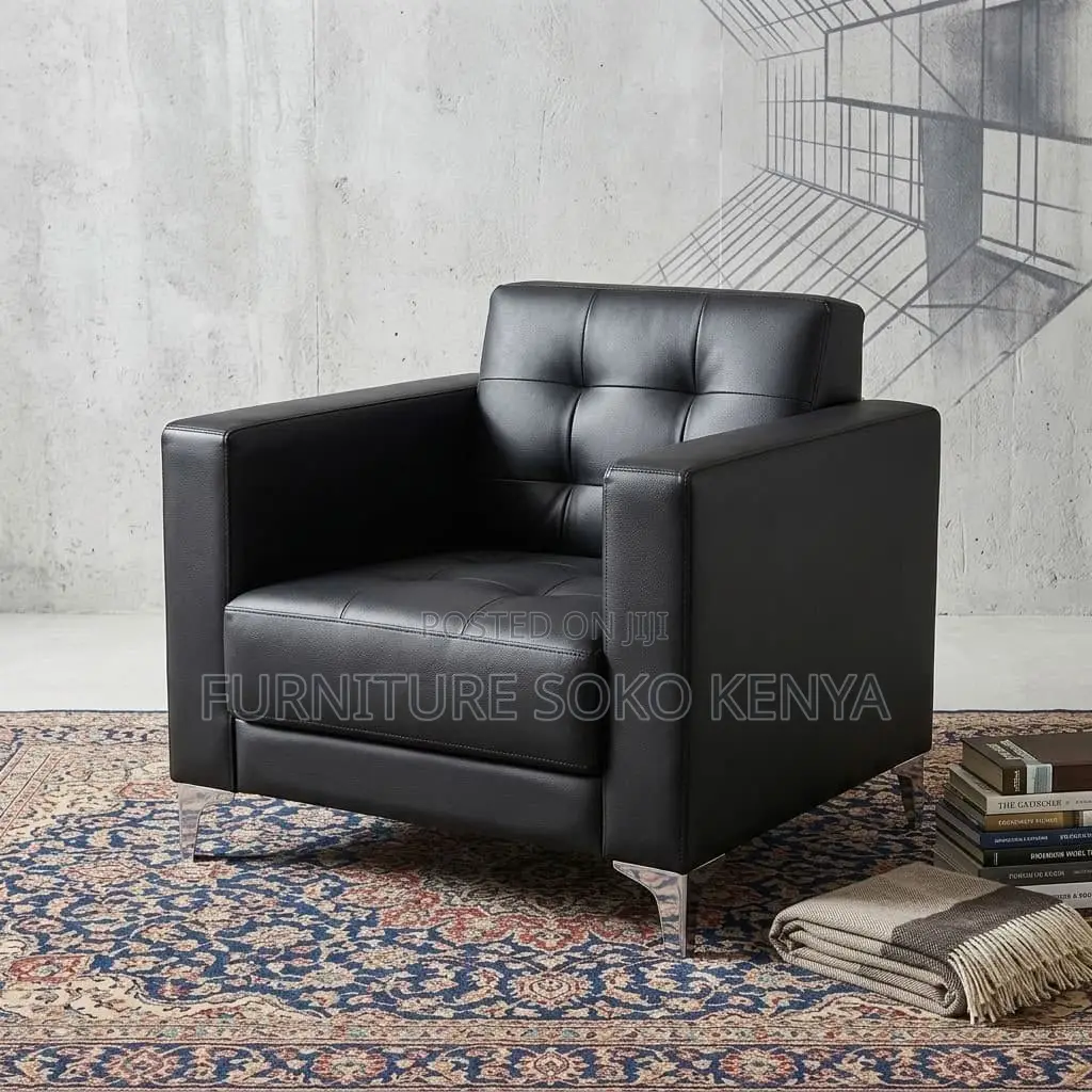 Single Seater Executive Sofa | Leather Office Sofa